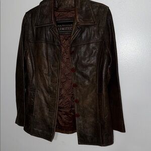Ella Fields Dark Brown Leather Jacket